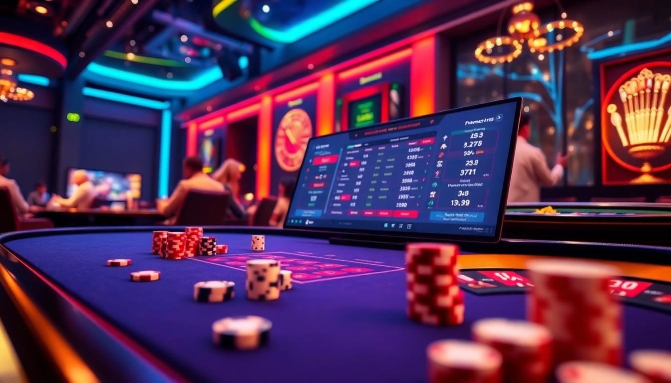 Experience the excitement of Luxury138 as players engage with online gambling at a vibrant casino interface.