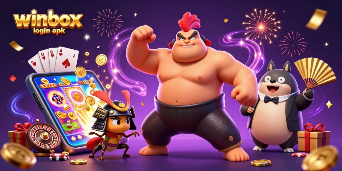 Experience the excitement of winbox login apk with vibrant gaming elements and dynamic characters!