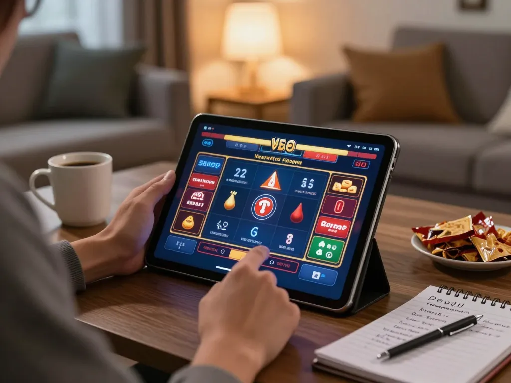 Engaging in nạp tiền 22bet while enjoying online gambling in a cozy home setting.