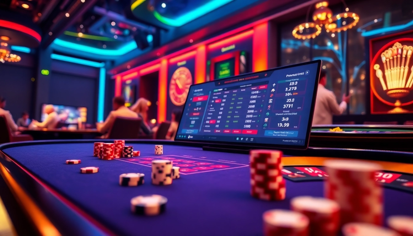 Experience the excitement of Luxury138 as players engage with online gambling at a vibrant casino interface.