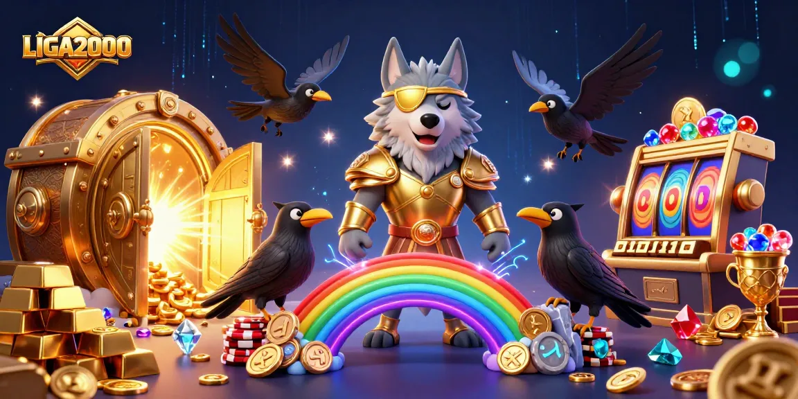LIGA2000 memikat dengan aksi slot dinamis di tengah dunia kasino fantasi yang dipenuhi harta karun.