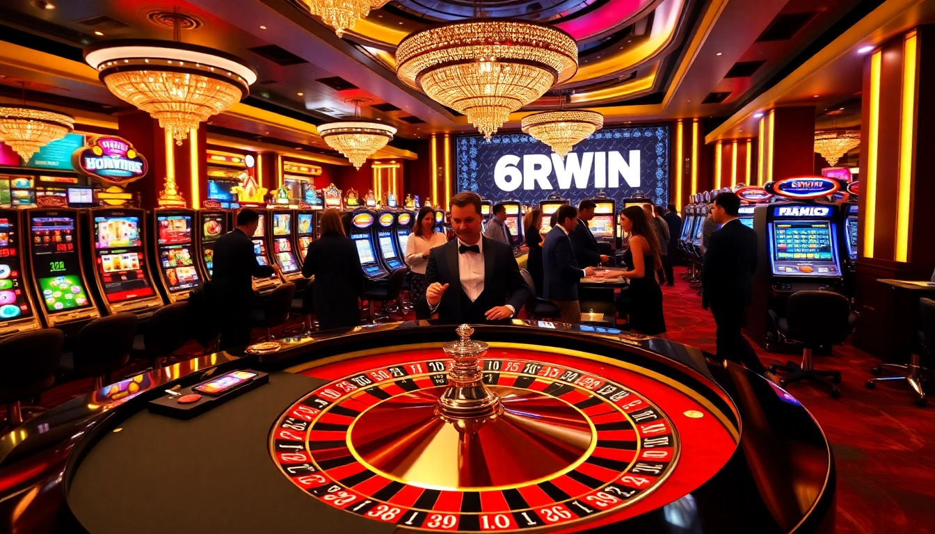 Experience thrilling action at 6RWIN's luxurious casino tables and games.