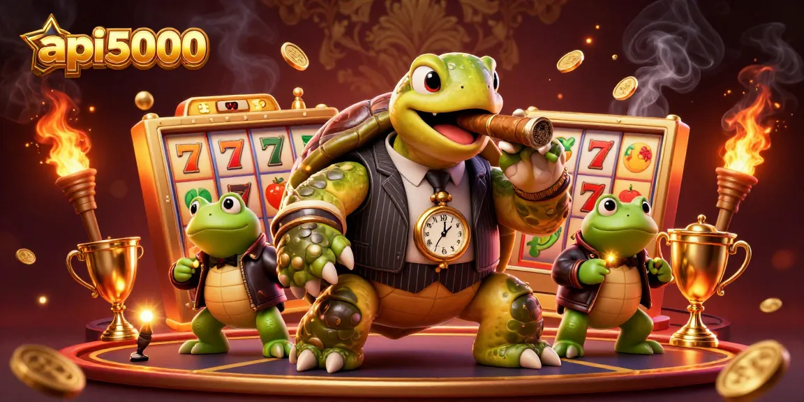 api5000 menampilkan mesin slot jackpot dengan karakter unik dalam dunia kasino