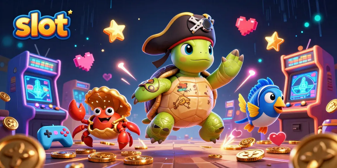 Slot online terbaik dengan karakter unik, mesin slot, dan elemen permainan kasino.