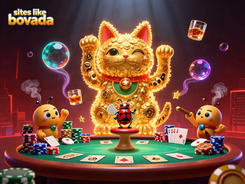 Engage in exciting gameplay at sites like bovada with a lively casino scene featuring dynamic elements.