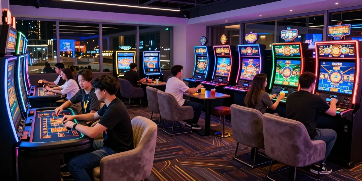 Exciting gaming atmosphere replicating https://tootingpharmacypractice.co.uk/ with players enjoying a variety of games in a vibrant casino setting.