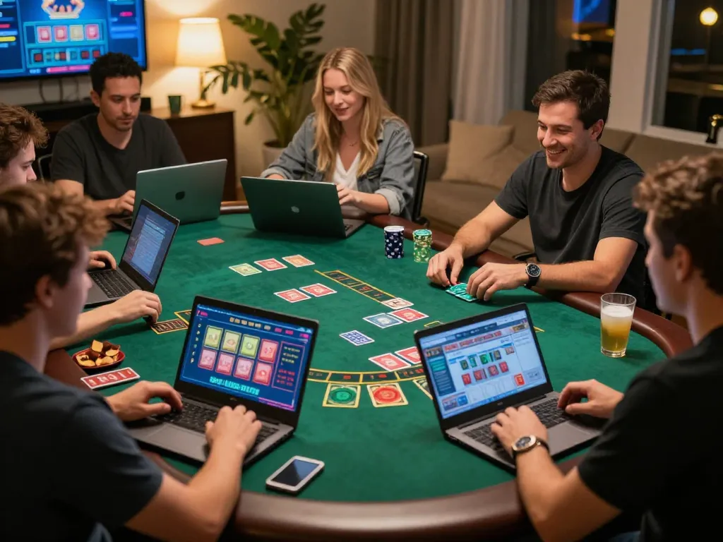 Jilipinas players enjoying a live blackjack game at home, highlighting a fun and safe gaming experience