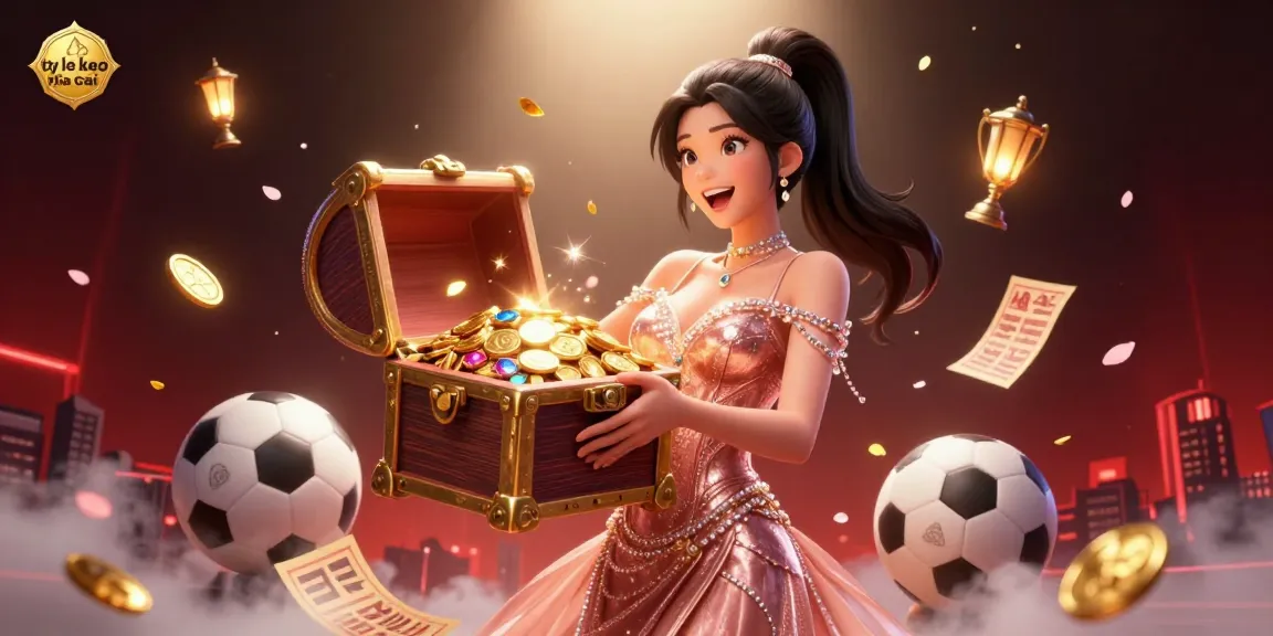 Experience winning strategies with ty le keo nha cai in a vibrant sports betting celebration illustration.