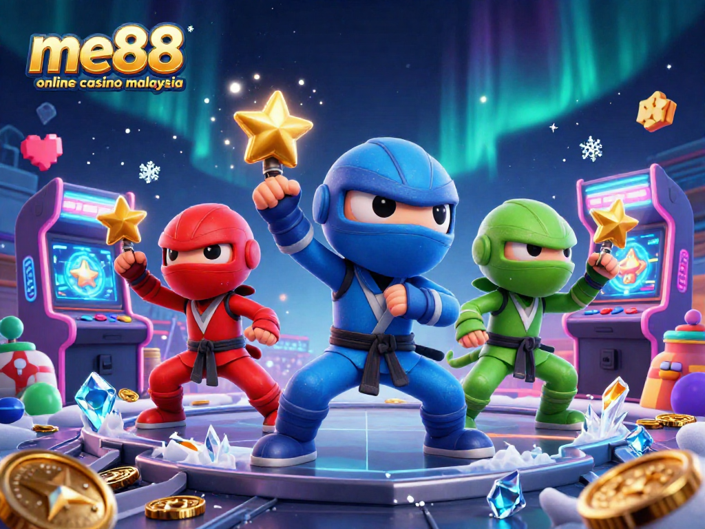Experience excitement at me88 online casino malaysia with ninja chameleons in action, showcase gaming elements.