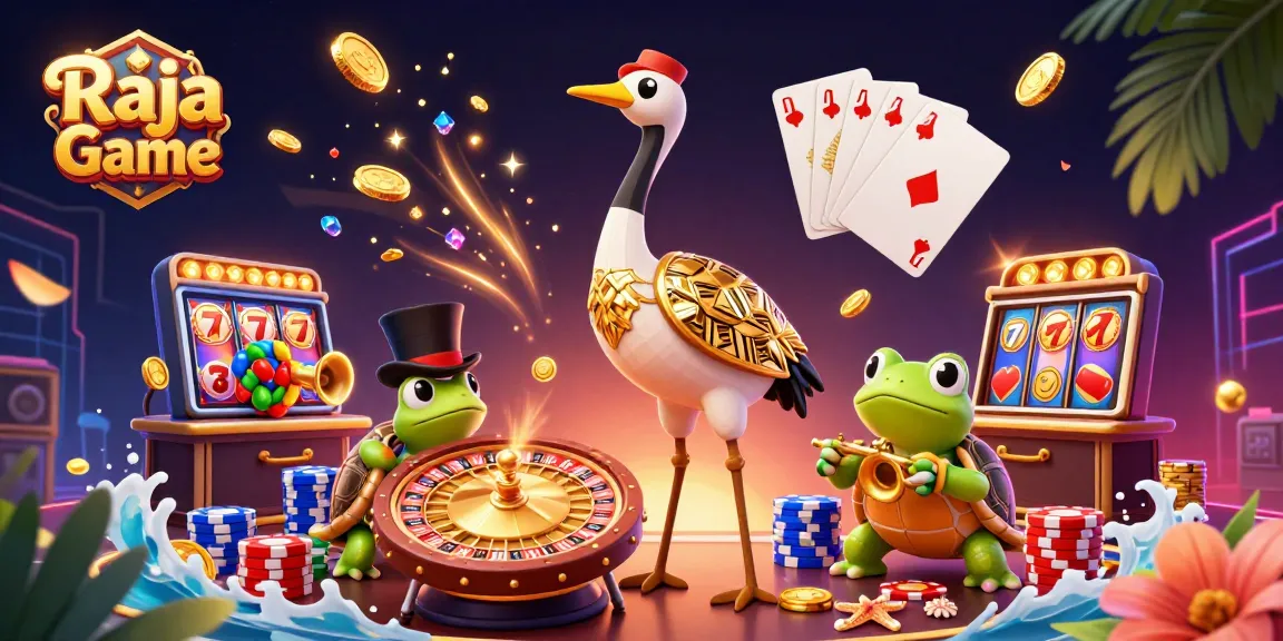 Raja Game offers thrilling entertainment with vibrant casino characters and dynamic game elements.
