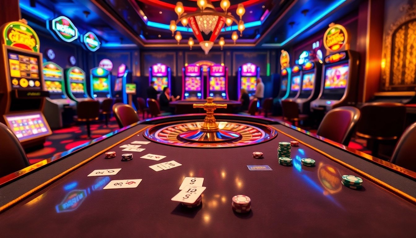 Experience the excitement of okfun casino with vibrant poker games and dazzling slot machines.