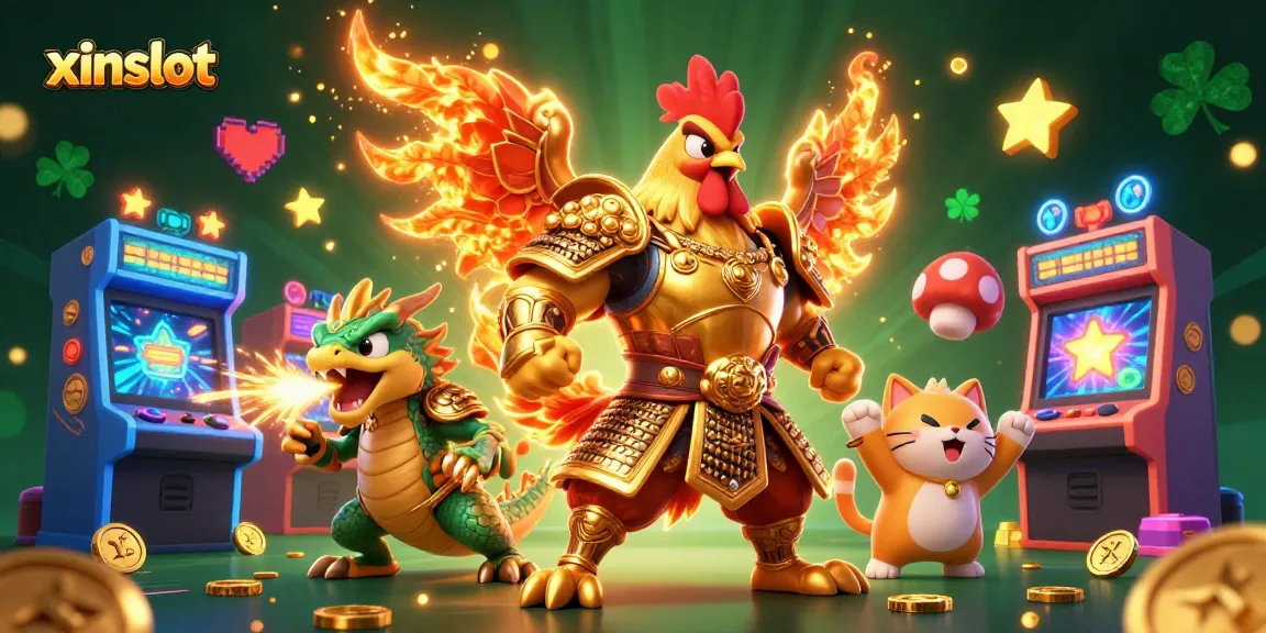 Engage with the excitement of xinslot featuring dynamic casino characters and vibrant game elements.
