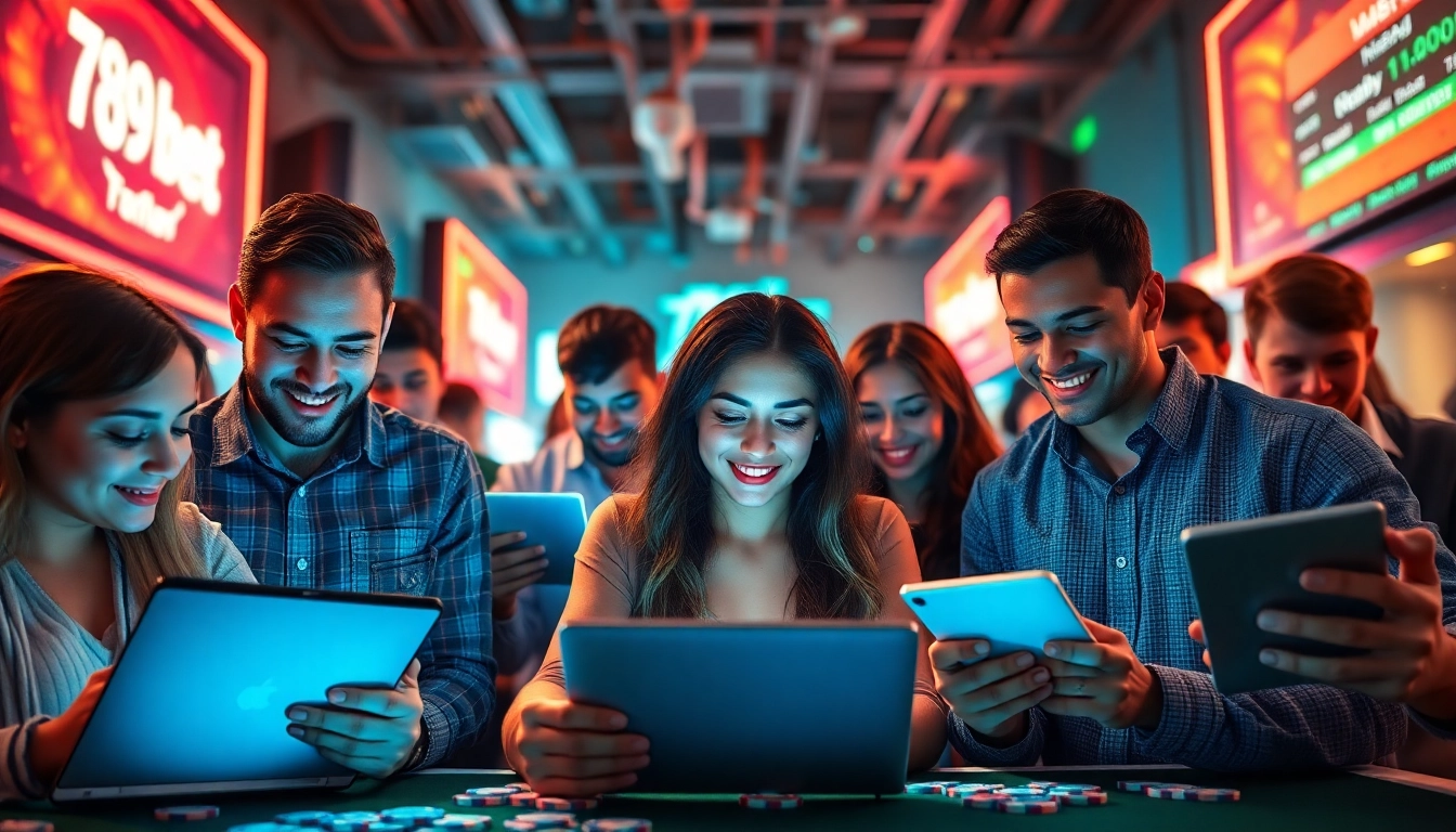 Exciting online betting environment with users engaging in 789 bet platform.