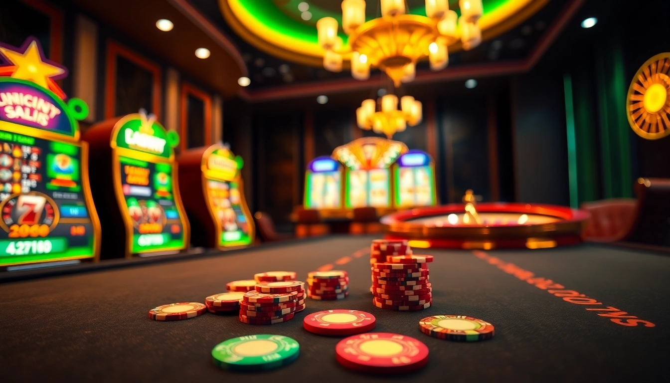 Experience the thrill of xx88 kjc with vibrant casino gaming elements and luxury ambiance.