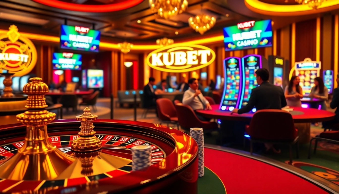 KUBET enhances your online gambling experience with vibrant casino visuals and poker excitement.