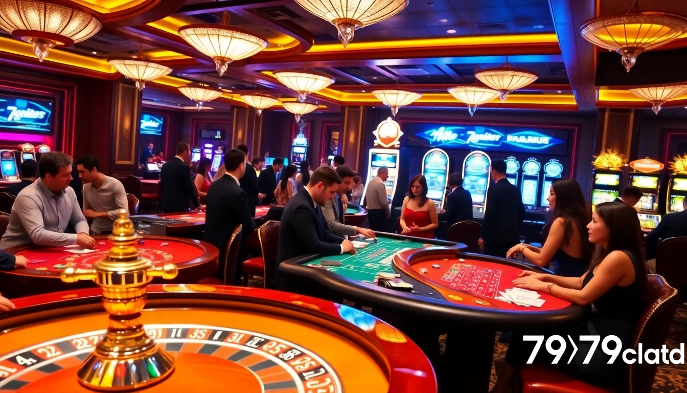 Experience the thrill at 789club with vibrant casino tables and engaging players.