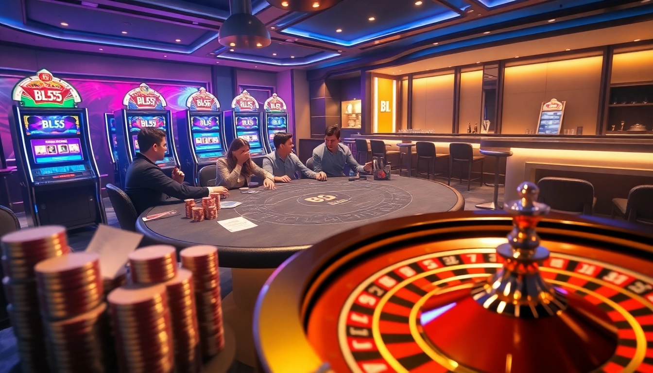 Experience thrilling gameplay at BL555 with exciting poker tables and vibrant slot machines.