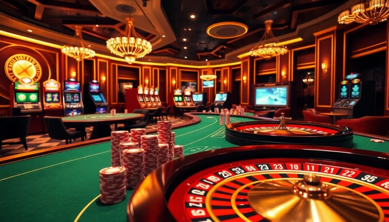 Experience thrilling action at https://rr88co.net/, with vibrant casino tables, colorful chips, and an engaging betting atmosphere.