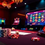 Experience the thrill of winning at 11win net with vibrant casino elements, including cards and dice.