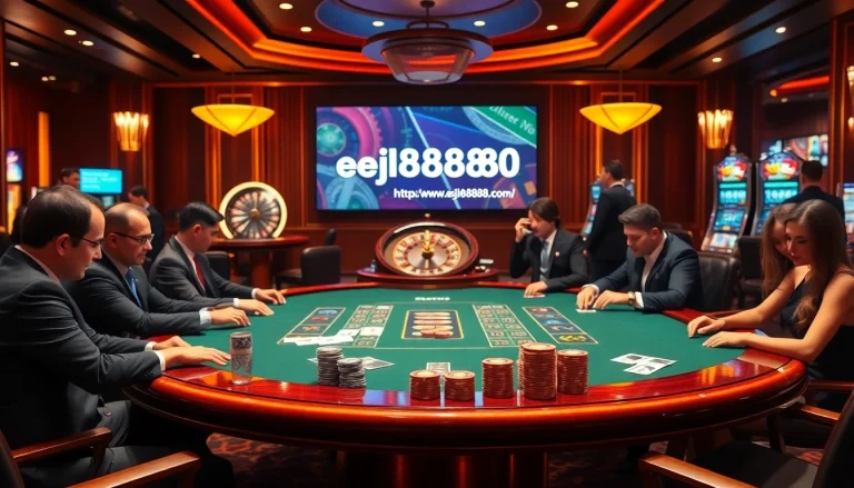 Experience thrilling gambling moments at https://www.eejl88888.com/ with exciting poker and roulette.